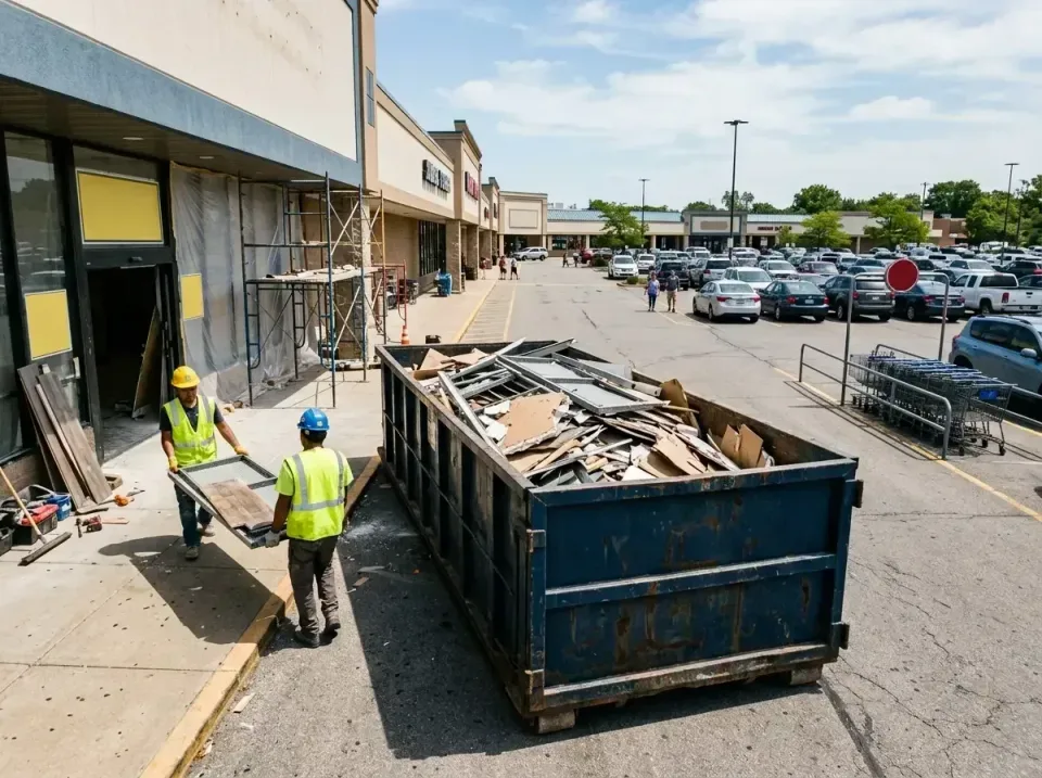 retail-store-renovation-debris-003 — frequently asked questions, Roll-off Dumpster Rentals in Galena, IL
